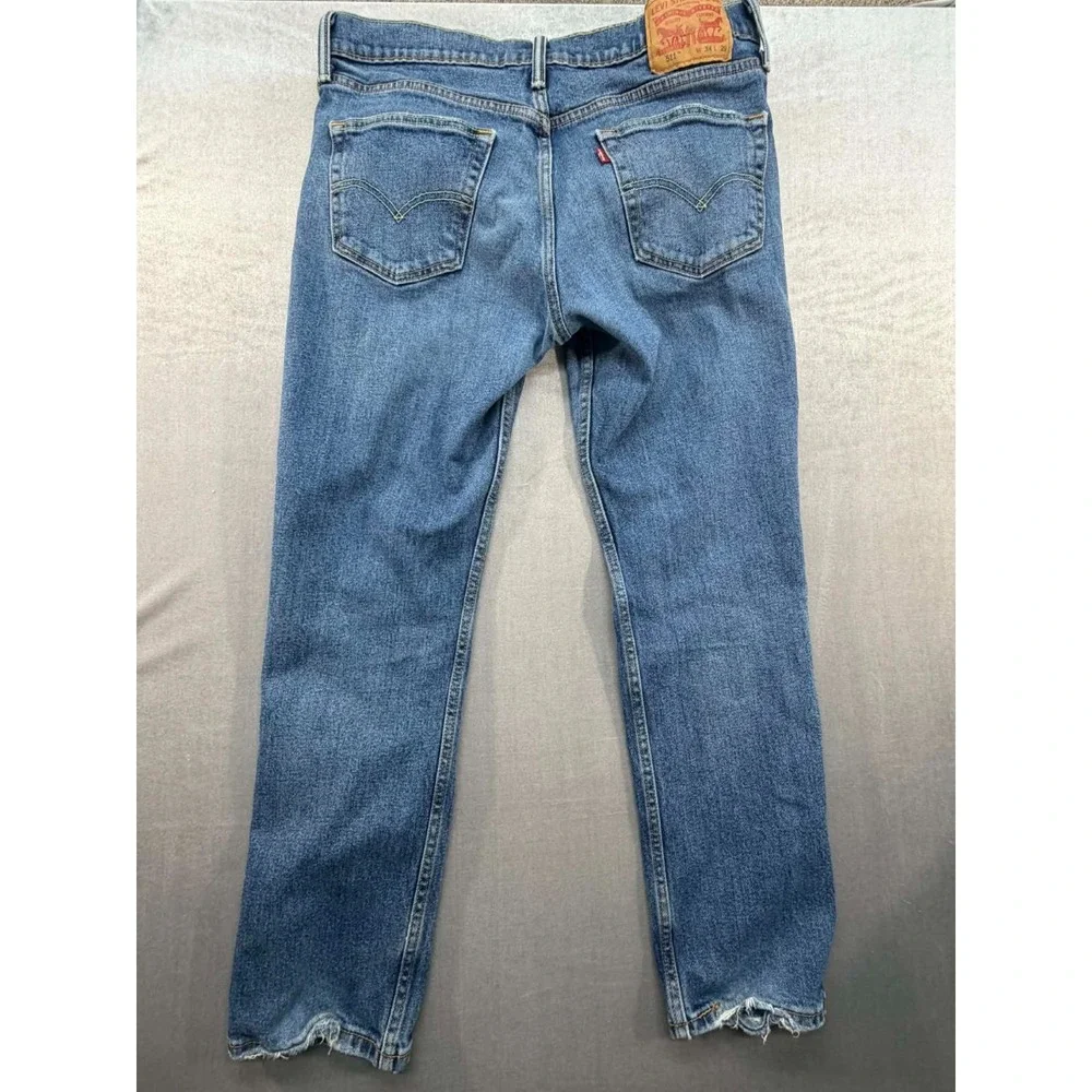 Levi Strauss 511 Denim Jeans Size 34X29‎ Blue Has holes